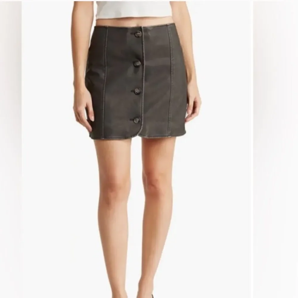 BLANKNYC | Washed Faux Leather Miniskirt